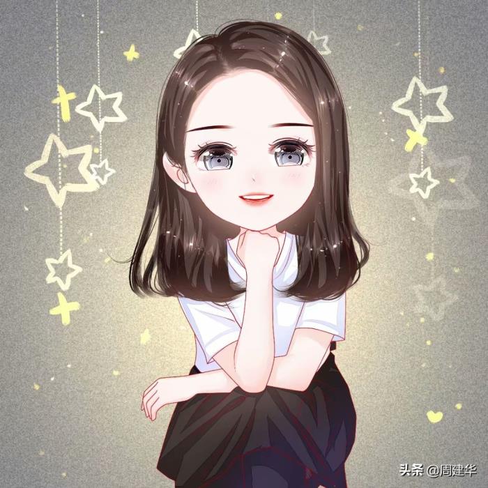 这组手绘微信头像,采用对头部放大,大眼睛,小拳拳,动物卡通兔,卖萌猫