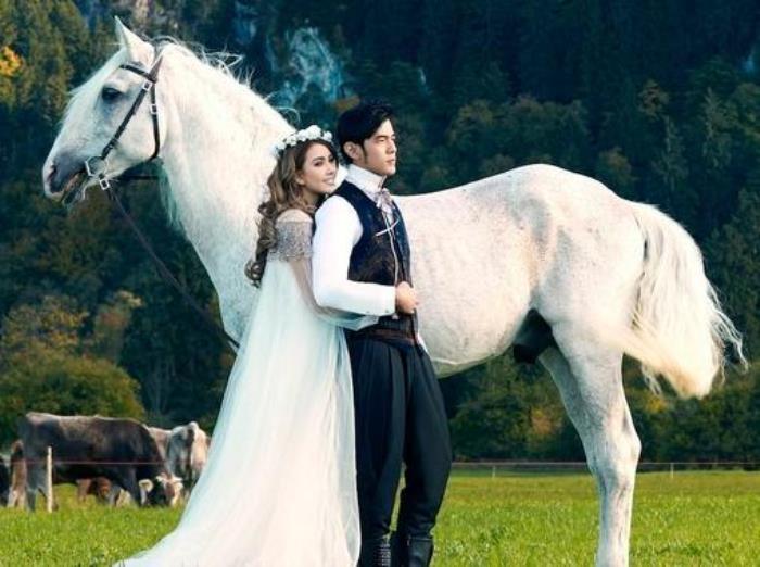 杨颖婚纱照全套（盘点明星宫廷风婚纱照）