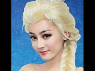 冰雪奇缘美容装扮（迪丽热巴作动漫装扮冰雪奇缘）