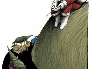 经典讽刺人虚伪的图片（BOLIGA讽刺插画）