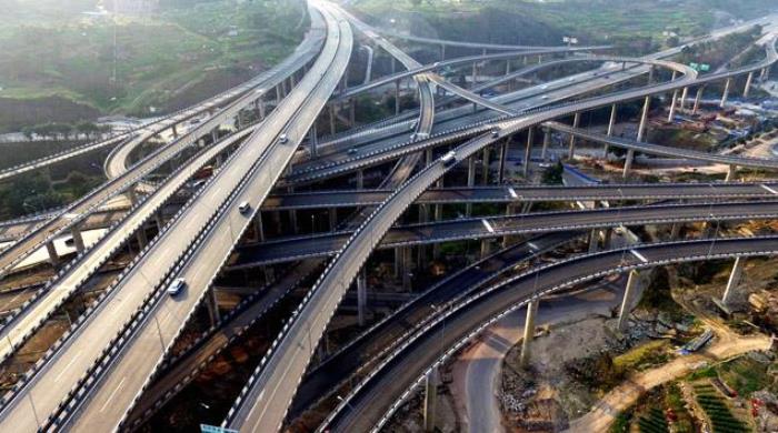 重庆盘龙立交中国最复杂的立交桥