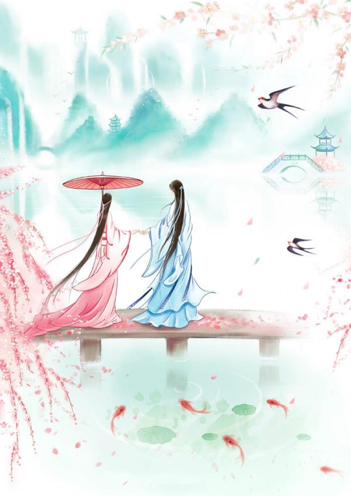 古风唯美图片(唯美古风山水意境插画欣赏)