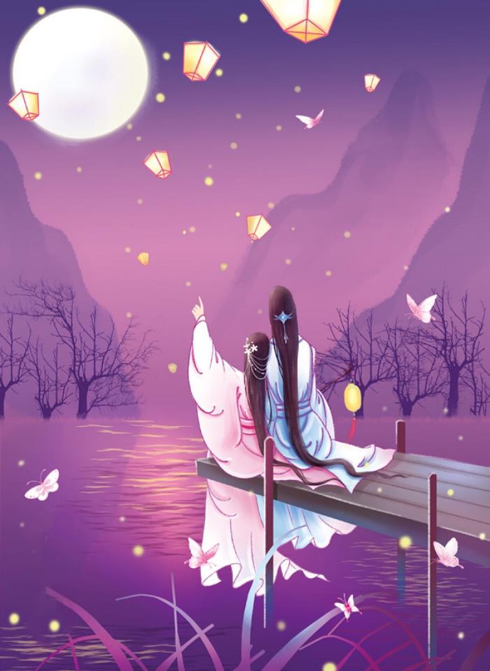 古风唯美图片(唯美古风山水意境插画欣赏)