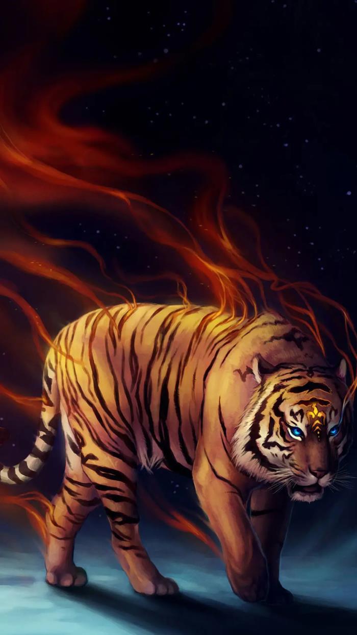 老虎是一种十分凶猛的兽类,它被称为山林之王,其它动物都不敢招惹,也