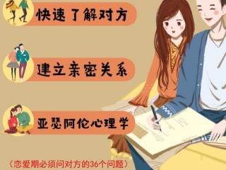 36个问题让对方爱上你（36个让对方可能会爱上你的问题）