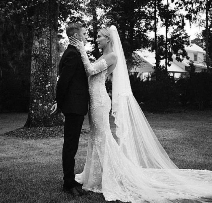 JustinBieber结婚照图片
