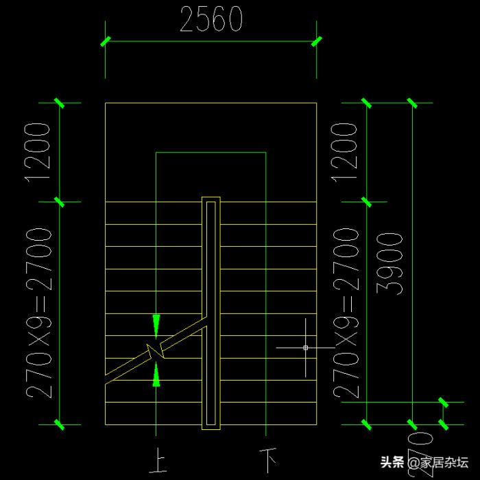 图解楼梯步数图片