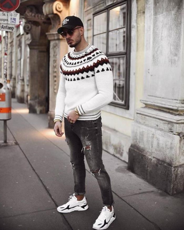 男牛仔裤配鞋效果图穿牛仔裤鞋子应该怎么选