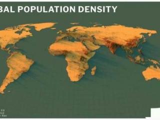 全世界人口排名（世界各大洲人口可视化地图）