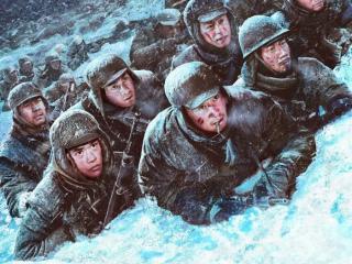 易烊千玺长津湖图片，吴京易烊千玺演技扛住了