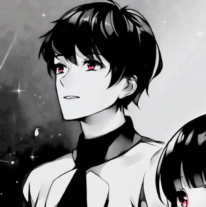 高冷情侣头像一男一女黑白情侣头像一男一女