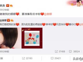 张杰官宣二胎，谢娜张杰官宣怀二胎