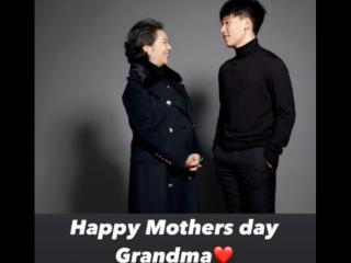 陈坤和他儿子，陈坤19岁儿子晒与奶奶合照