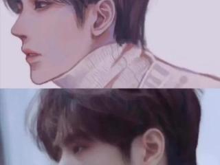 王一博漫画，漫画不如真人系列-王一博饭制漫画分享