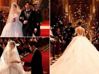 张靓颖婚纱，张靓颖婚纱还没黄晓明妈妈穿的讲究