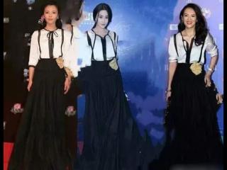 刘涛张馨予，章子怡、刘涛和张馨予三人罕见穿同款礼裙