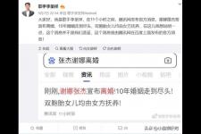 张杰谢娜什么时候离的婚（某歌手曝张杰谢娜已离婚）