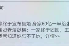 谢霆锋复婚（媒体曝谢霆锋宣布和张柏芝复婚）