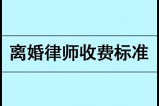 100万离婚官司律师费用（离婚律师收费标准）