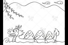 端午节手抄报内容简短（简单的端午节手抄报模板）